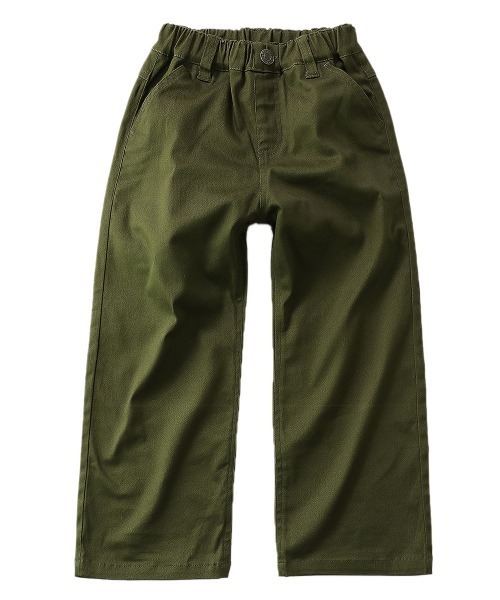 devirock（デビロック）の「チノワイドパンツ（チノパンツ・キッズ・ブラック/ベージュ/カーキ・150cm/160cm/140cm/130cm/120cm/100cm/110cm）」の9枚目の写真