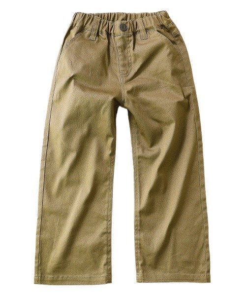 devirock（デビロック）の「チノワイドパンツ（チノパンツ・キッズ・ブラック/ベージュ/カーキ・150cm/160cm/140cm/130cm/120cm/100cm/110cm）」の8枚目の写真