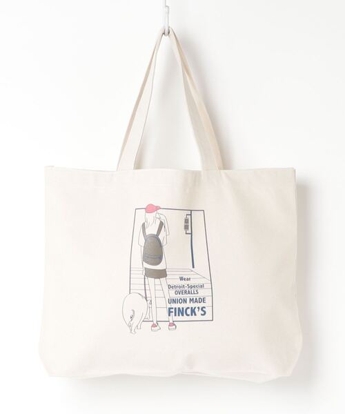 WESTSEA(ウエストシー)の「FINCK'S×WESTSEA ヘヴィーキャンパス プリント トートバッグ(大)(トートバッグ・メンズ・キャメル/ナチュラル/ブラック・FREE)」の15枚目の写真
