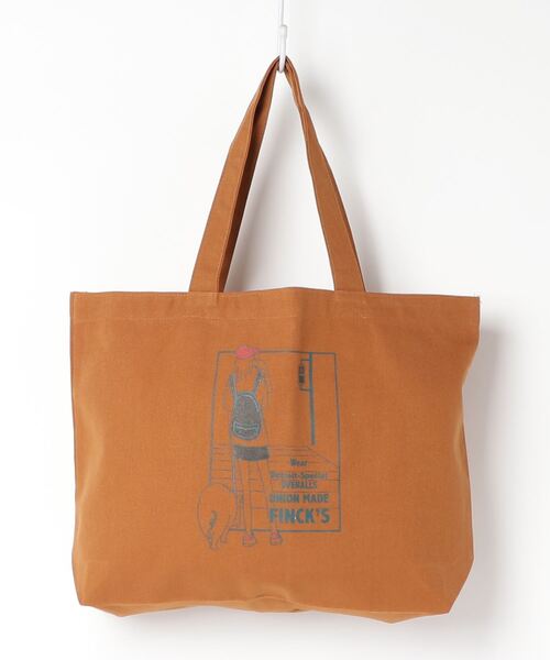WESTSEA(ウエストシー)の「FINCK'S×WESTSEA ヘヴィーキャンパス プリント トートバッグ(大)(トートバッグ・メンズ・キャメル/ナチュラル/ブラック・FREE)」の18枚目の写真