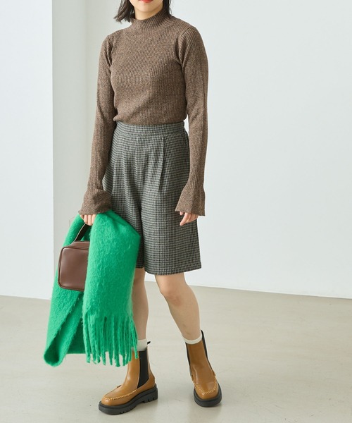 forksy.(フォルクシー)の「【forksy.】メランジスリットスリーブタートルニット(ニット/セーター・レディース・ネイビー/ブラウン/グリーン/ワイン・FREE)」の17枚目の写真