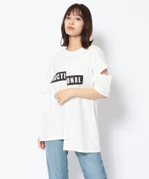 AULA AILA | AULA AILA/アウラアイラ/REMAKE PRINT T-SHIRT(Tシャツ/カットソー)