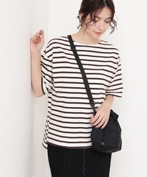 N.(N. Natural Beauty Basic) | ◆スリットボーダーTシャツ(Tシャツ/カットソー)