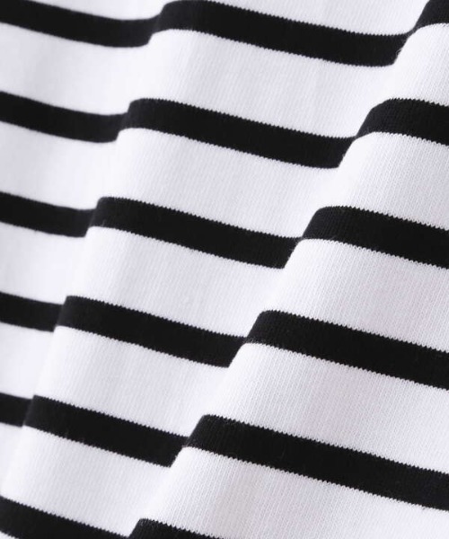 N.(N. Natural Beauty Basic)(エヌエヌナチュラルビューティーベーシック)の「◆スリットボーダーTシャツ(Tシャツ/カットソー・レディース・ブラック系その他/ブラウン系その他/ブルー系その他・MEDIUM)」の16枚目の写真