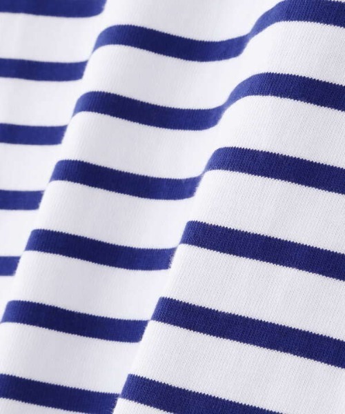 N.(N. Natural Beauty Basic)(エヌエヌナチュラルビューティーベーシック)の「◆スリットボーダーTシャツ(Tシャツ/カットソー・レディース・ブラック系その他/ブラウン系その他/ブルー系その他・MEDIUM)」の20枚目の写真