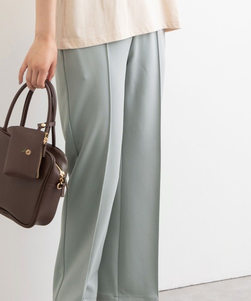 POU DOU DOU（プードゥドゥ）の「ジョーゼットセンタープレスパンツ（その他パンツ・レディース・ライトブルー/ブラック/オレンジ/ライトベージュ・3）」の14枚目の写真