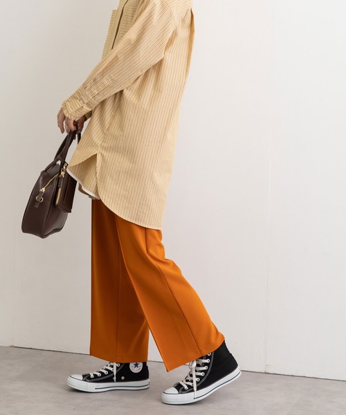 POU DOU DOU（プードゥドゥ）の「ジョーゼットセンタープレスパンツ（その他パンツ・レディース・ライトブルー/ブラック/オレンジ/ライトベージュ・3）」の19枚目の写真