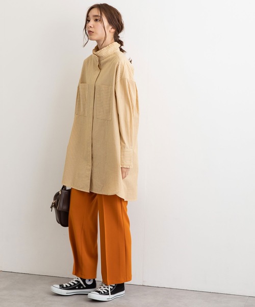 POU DOU DOU（プードゥドゥ）の「ジョーゼットセンタープレスパンツ（その他パンツ・レディース・ライトブルー/ブラック/オレンジ/ライトベージュ・3）」の15枚目の写真