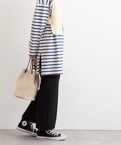 POU DOU DOU（プードゥドゥ）の「ジョーゼットセンタープレスパンツ（その他パンツ・レディース・ライトブルー/ブラック/オレンジ/ライトベージュ・3）」の17枚目の写真