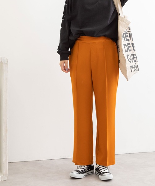 POU DOU DOU（プードゥドゥ）の「ジョーゼットセンタープレスパンツ（その他パンツ・レディース・ライトブルー/ブラック/オレンジ/ライトベージュ・3）」の22枚目の写真