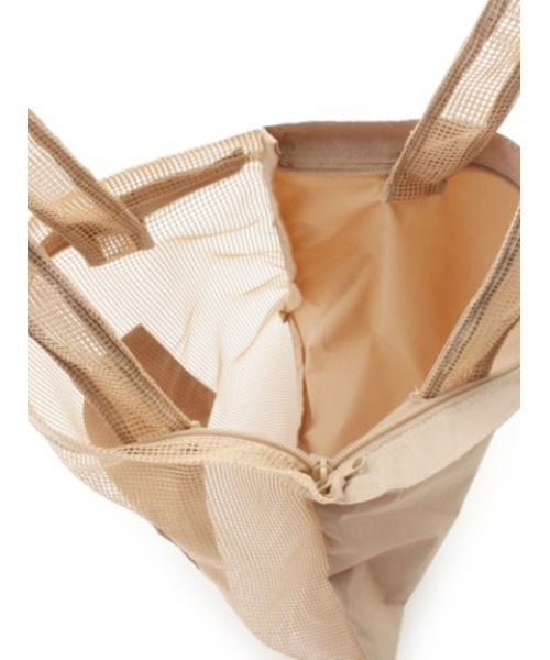 emmi（エミ）の「【emmi yoga】メッシュトート（ショルダーバッグ・レディース・サックスブルー/ホワイト/ベージュ・FREE）」の11枚目の写真