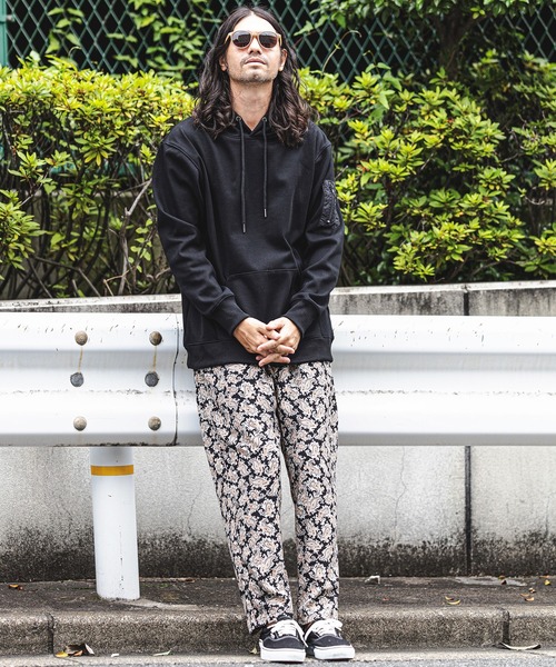 CAMBIO（カンビオ）の「mpa2663-Sleeve Pocket Back Brushed Over size Pull Parka パーカー（パーカー・メンズ・ブラック/グレー/ホワイト・M/L/S）」の9枚目の写真