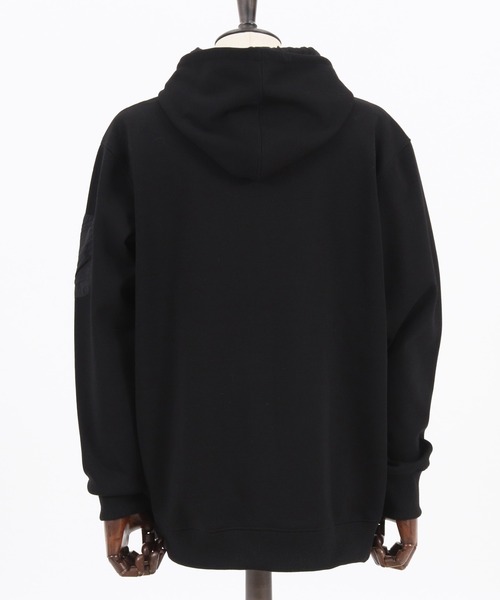 CAMBIO（カンビオ）の「mpa2663-Sleeve Pocket Back Brushed Over size Pull Parka パーカー（パーカー・メンズ・ブラック/グレー/ホワイト・M/L/S）」の16枚目の写真