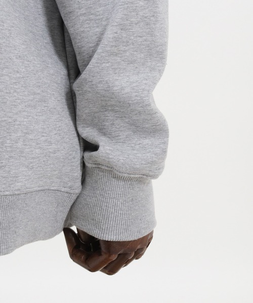 CAMBIO（カンビオ）の「mpa2663-Sleeve Pocket Back Brushed Over size Pull Parka パーカー（パーカー・メンズ・ブラック/グレー/ホワイト・M/L/S）」の22枚目の写真