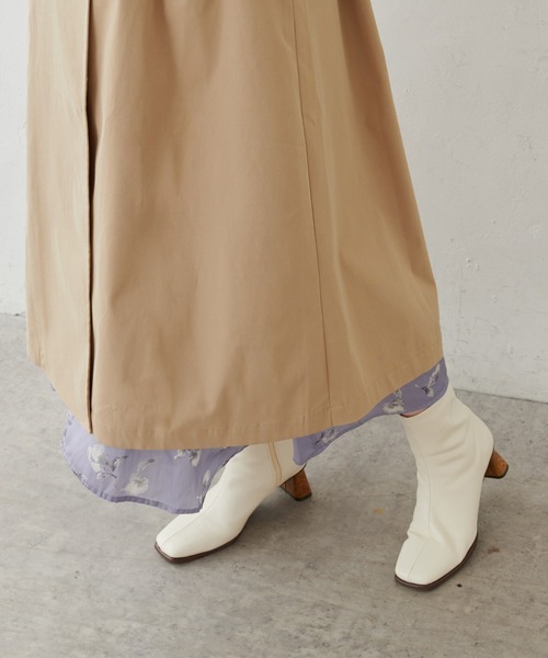 natural couture（ナチュラルクチュール）の「トレンチベスト（トレンチコート・レディース・ブラウン/ベージュ・FREE）」の7枚目の写真
