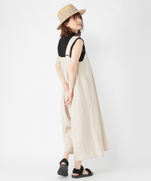 studio CLIP（スタディオクリップ）の「《はなさんコラボ》墨紅麦サロペット（サロペット/オーバーオール・レディース・ブラック/レッド/アイボリー・FREE）」の17枚目の写真