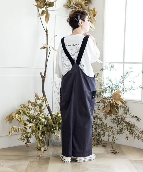 ScoLar（スカラー）の「異素材切替ジャンパースカート