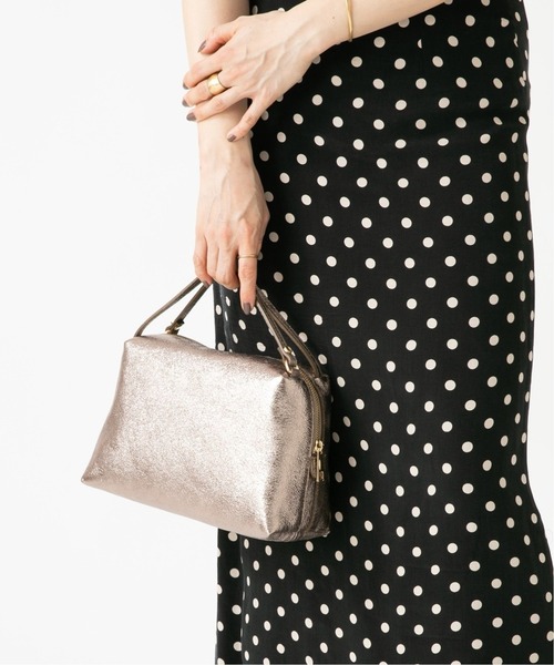 MILOS（ミロス）の「MILOS ホソハンドルショルダーバッグ◆（ショルダーバッグ・レディース・ブラウン/アイボリー/ブルー系その他/ガンメタ・FREE）」の4枚目の写真