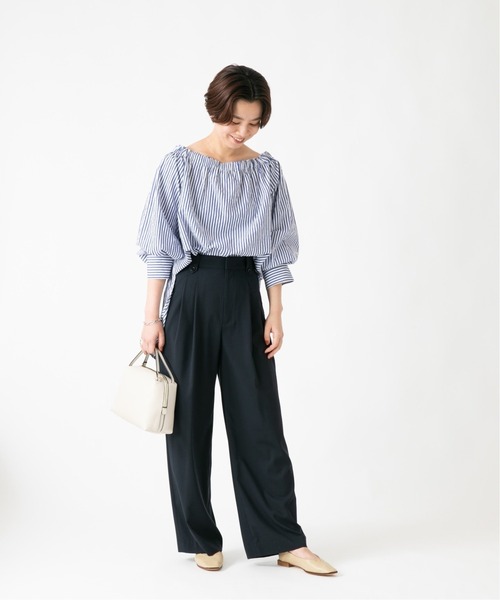 MILOS（ミロス）の「MILOS ホソハンドルショルダーバッグ◆（ショルダーバッグ・レディース・ブラウン/アイボリー/ブルー系その他/ガンメタ・FREE）」の10枚目の写真