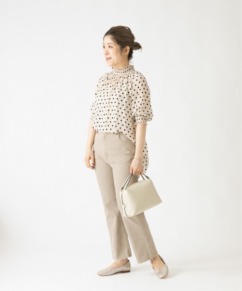 MILOS（ミロス）の「MILOS ホソハンドルショルダーバッグ◆（ショルダーバッグ・レディース・ブラウン/アイボリー/ブルー系その他/ガンメタ・FREE）」の22枚目の写真