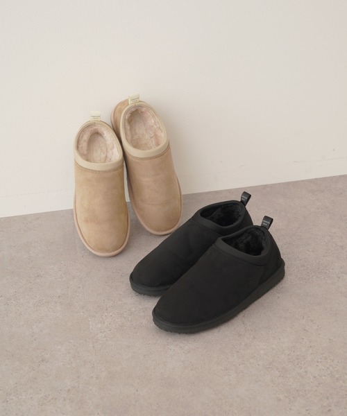 AMERICAN HOLIC（アメリカンホリック）の「ショートムートン（ブーツ・レディース・ブラック/ベージュ・S/M/L）」の11枚目の写真