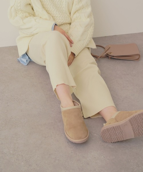 AMERICAN HOLIC（アメリカンホリック）の「ショートムートン（ブーツ・レディース・ブラック/ベージュ・S/M/L）」の6枚目の写真