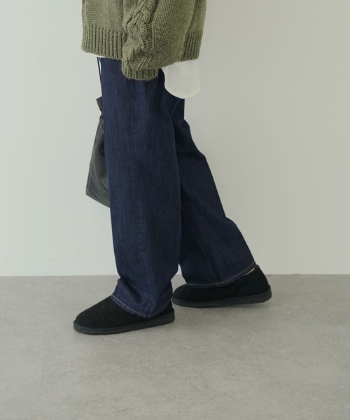 AMERICAN HOLIC（アメリカンホリック）の「ショートムートン（ブーツ・レディース・ブラック/ベージュ・S/M/L）」の8枚目の写真