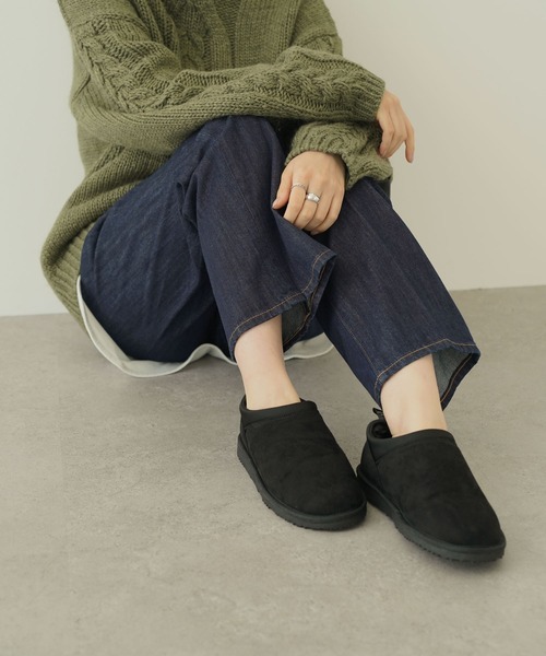 AMERICAN HOLIC（アメリカンホリック）の「ショートムートン（ブーツ・レディース・ブラック/ベージュ・S/M/L）」の10枚目の写真