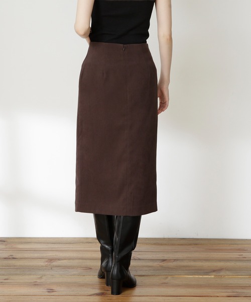 N.(N. Natural Beauty Basic)(エヌエヌナチュラルビューティーベーシック)の「【S Size Line】◆ピーチタイトスカート(スカート・レディース・グレー/ブラウン/パープル・SMALL/MEDIUM)」の9枚目の写真