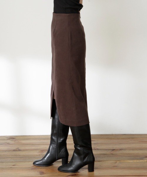 N.(N. Natural Beauty Basic)(エヌエヌナチュラルビューティーベーシック)の「【S Size Line】◆ピーチタイトスカート(スカート・レディース・グレー/ブラウン/パープル・SMALL/MEDIUM)」の11枚目の写真