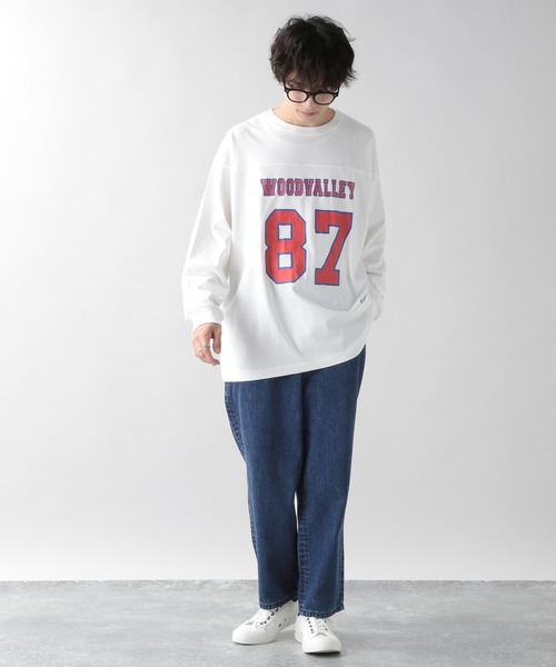 RAGEBLUE（レイジブルー）の「USAコットン/デニムテーパードパンツ/956170（デニムパンツ・メンズ・ネイビー/オフホワイト/グレー系その他/ブルー・LARGE/MEDIUM）」の8枚目の写真