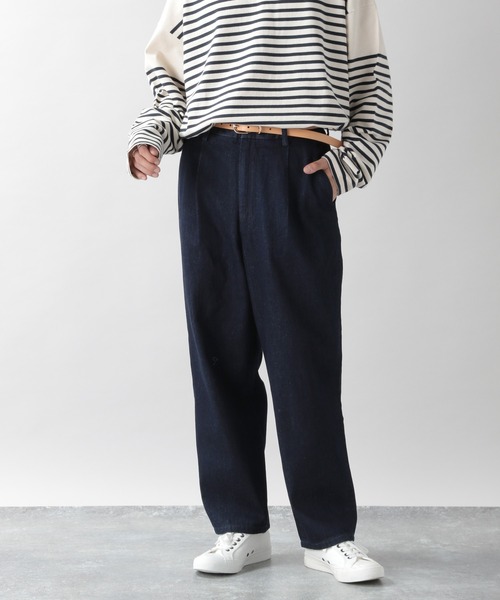 RAGEBLUE（レイジブルー）の「USAコットン/デニムテーパードパンツ/956170（デニムパンツ・メンズ・ネイビー/オフホワイト/グレー系その他/ブルー・LARGE/MEDIUM）」の18枚目の写真