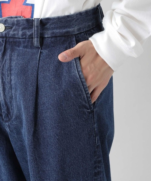 RAGEBLUE（レイジブルー）の「USAコットン/デニムテーパードパンツ/956170（デニムパンツ・メンズ・ネイビー/オフホワイト/グレー系その他/ブルー・LARGE/MEDIUM）」の9枚目の写真