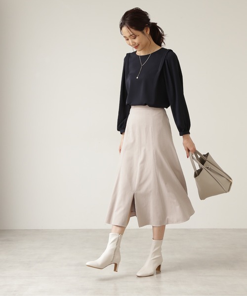 NATURAL BEAUTY BASIC（ナチュラルビューティーベーシック）の「ジョーゼットスリーブブラウス/0171210904（シャツ/ブラウス・レディース・ネイビー/ピンク/オフホワイト・MEDIUM/SMALL/LARGE）」の21枚目の写真