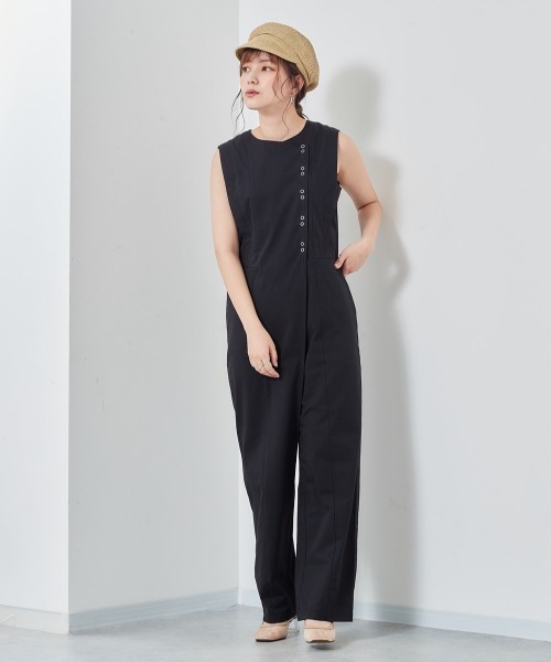 cepo（セポ）の「ノースリタックオールインワン（つなぎ/オールインワン・レディース・ブラック/オリーブ・M）」の9枚目の写真