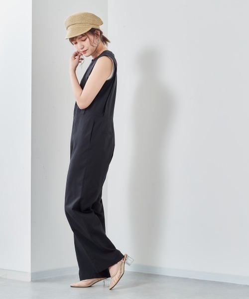 cepo（セポ）の「ノースリタックオールインワン（つなぎ/オールインワン・レディース・ブラック/オリーブ・M）」の7枚目の写真