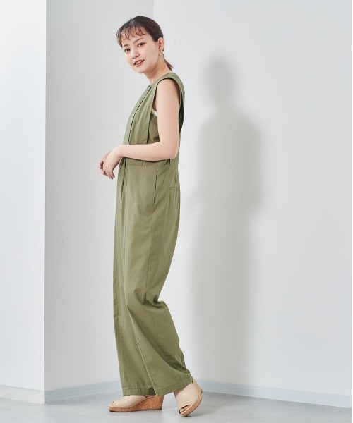 cepo（セポ）の「ノースリタックオールインワン（つなぎ/オールインワン・レディース・ブラック/オリーブ・M）」の8枚目の写真