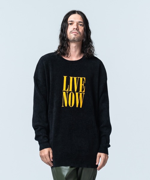 オンライン通販 銀座 Nylon Feather Message Knit ナイロンフェザーメッセージ ニット ニット セーター Glamb グラム のファッション 最速のネット通販 Www Ukcite Co Uk