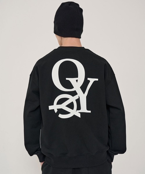 OY（オーワイ）の「『OY/オーワイ』OVERLAP LOGO MTM/オーバーラップ ロゴ スウェットシャツ プルーオーバー（スウェット・メンズ・ライトグレー/グリーン/ホワイト/ブラック・FREE）」の3枚目の写真