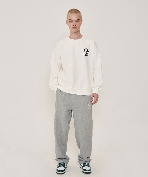 OY（オーワイ）の「『OY/オーワイ』OVERLAP LOGO MTM/オーバーラップ ロゴ スウェットシャツ プルーオーバー（スウェット・メンズ・ライトグレー/グリーン/ホワイト/ブラック・FREE）」の5枚目の写真