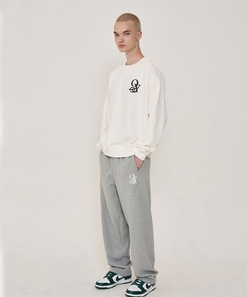 OY（オーワイ）の「『OY/オーワイ』OVERLAP LOGO MTM/オーバーラップ ロゴ スウェットシャツ プルーオーバー（スウェット・メンズ・ライトグレー/グリーン/ホワイト/ブラック・FREE）」の6枚目の写真