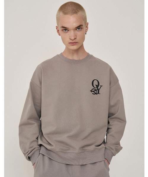 OY（オーワイ）の「『OY/オーワイ』OVERLAP LOGO MTM/オーバーラップ ロゴ スウェットシャツ プルーオーバー（スウェット・メンズ・ライトグレー/グリーン/ホワイト/ブラック・FREE）」の16枚目の写真