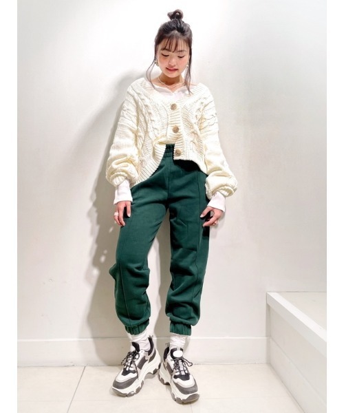 GAP（ギャップ）の「ハイライズ ジョガーパンツ（スウェットパンツ・レディース・ネイビー/グレー系その他/その他/ブラック/グリーン/ブルー/その他1・S/L/M/XS/XXS）」の19枚目の写真