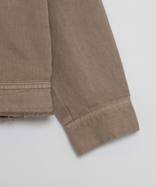 WEGO（ウィゴー）の「WEGO/フリンジデニムジャケット（デニムジャケット・レディース・ベージュ/インディゴブルー/ブラック系その他・FREE）」の6枚目の写真