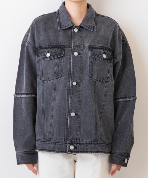 セール】WEGO/フリンジデニムジャケット（デニムジャケット）｜WEGO