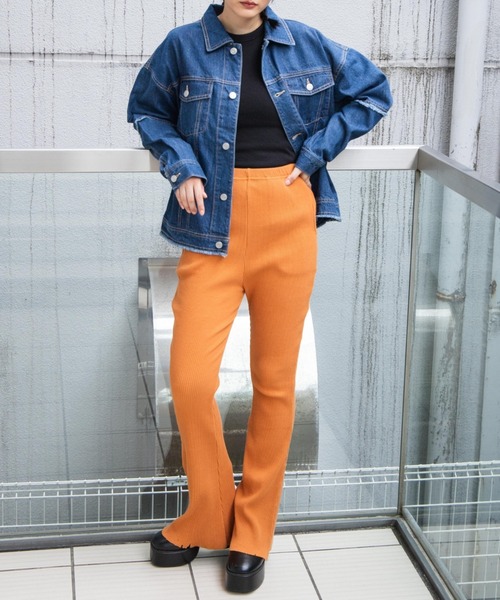 WEGO（ウィゴー）の「WEGO/フリンジデニムジャケット（デニムジャケット・レディース・ベージュ/インディゴブルー/ブラック系その他・FREE）」の4枚目の写真