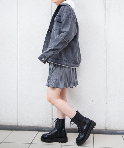 WEGO（ウィゴー）の「WEGO/フリンジデニムジャケット（デニムジャケット・レディース・ベージュ/インディゴブルー/ブラック系その他・FREE）」の19枚目の写真