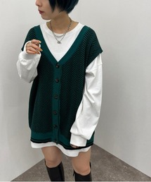 ジャガード前開きベスト 【ZOZOTOWN限定アイテム】
