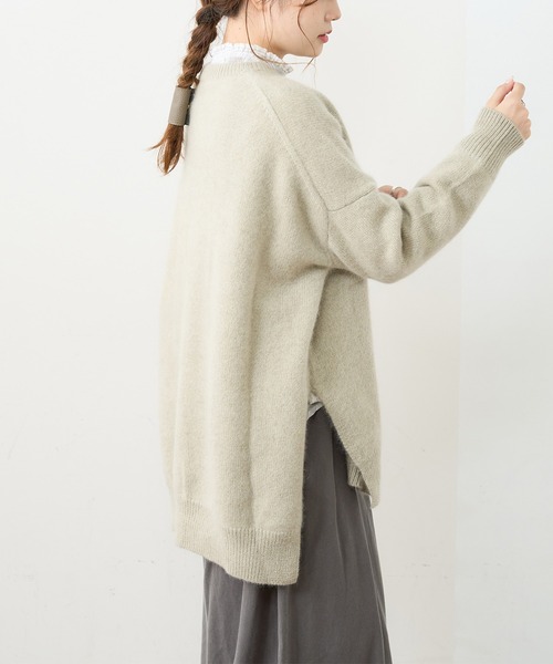 PUAL CE CIN（ピュアルセシン）の「ホワイトヤク　チュニック（ニット/セーター・レディース・アイボリー/ベージュ/ミント/ピンク/ライトピンク・FREE）」の18枚目の写真