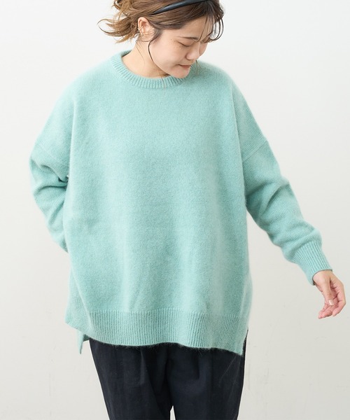 PUAL CE CIN（ピュアルセシン）の「ホワイトヤク　チュニック（ニット/セーター・レディース・アイボリー/ベージュ/ミント/ピンク/ライトピンク・FREE）」の20枚目の写真